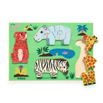 Holzpuzzle - COUCOU TIGRE von Djeco