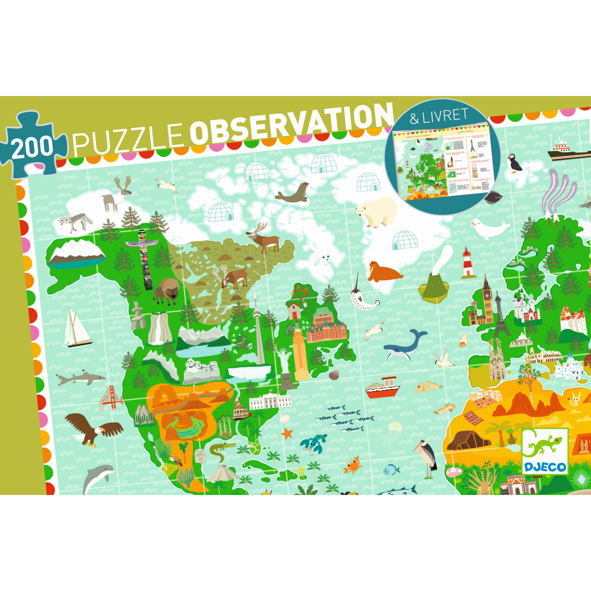 Suchpuzzle 200-teilig - REISE UM DIE WELT