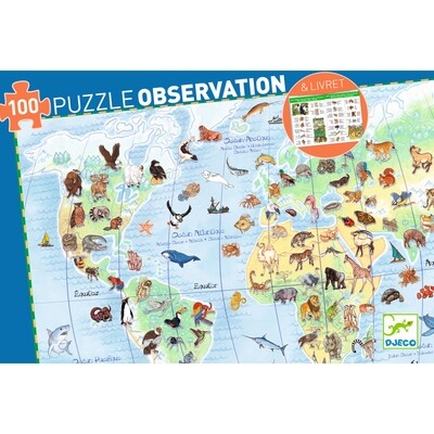 Suchpuzzle 100-teilig – TIERE DER WELT