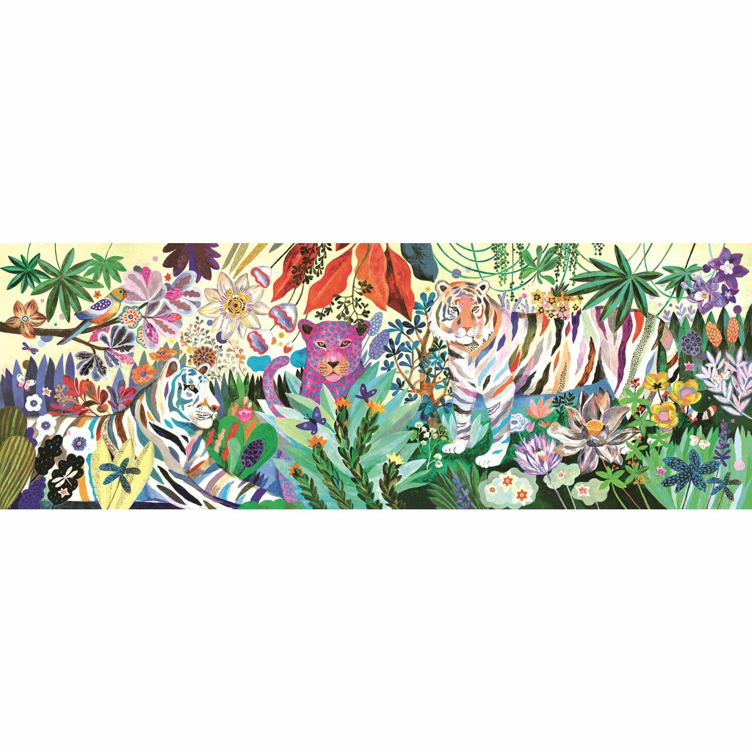 Puzzle Gallery 1000-teilig - RAINBOW TIGERS von DJECO