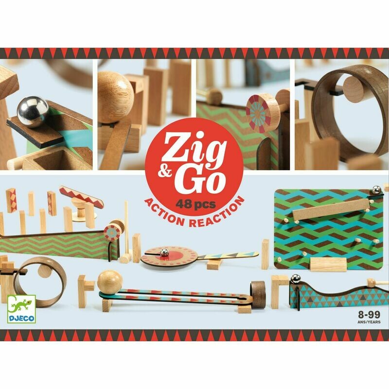 Baukasten ZIG&GO - 48 Teile Baukasten ZIG&GO - 48 Teile