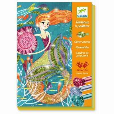 Kreativ-Set GLITZERBILDER - MEERJUNGFRAUEN