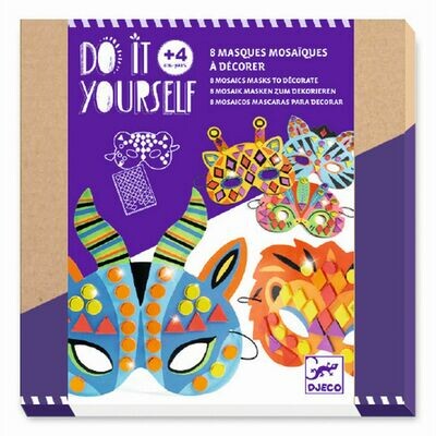 DO IT YOURSELF - Mosaik-Masken gestalten - DSCHUNGELTIERE