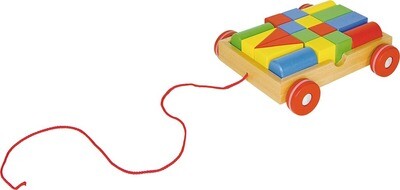 BAUKLÖTZCHEN IM ZIEHWAGEN von Goki BAUKLÖTZCHEN IM ZIEHWAGEN von Goki