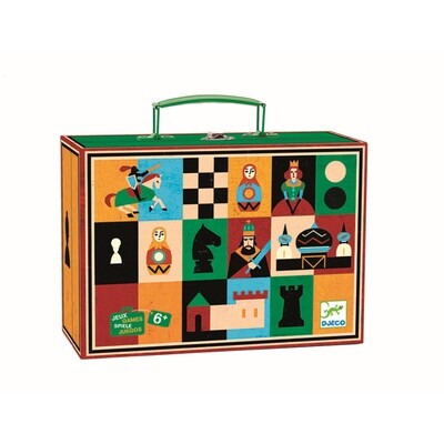 Spielkoffer von DJECO - Schach- und Damespiel