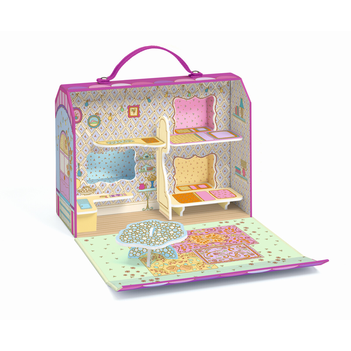 Kleines Puppenhaus - TINYLY - Bluchka & Indie Haus von DJECO Kleines Puppenhaus - TINYLY - Bluchka & Indie Haus von DJECO