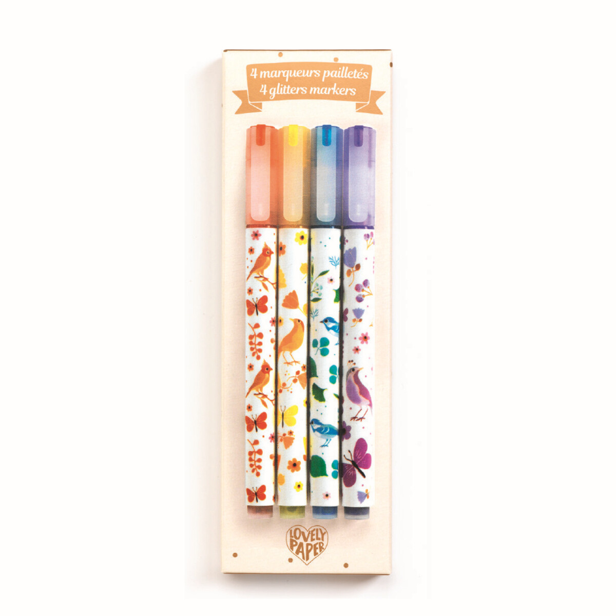 4 GLITTER MARKERS - Schreibstifte ELODIE von DJECO