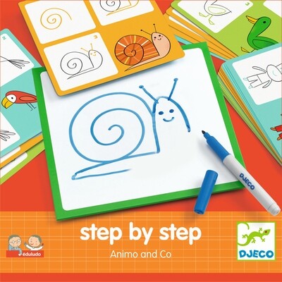 Lernspiel - STEP BY STEP - TIERE UND CO - EDULUDO von Djeco