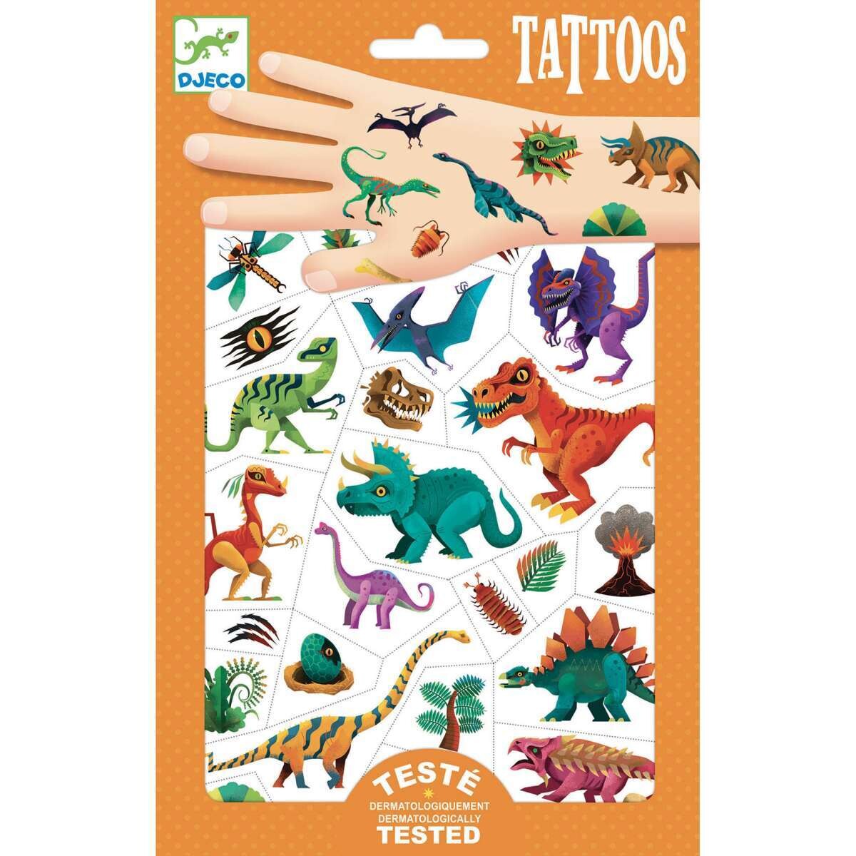 DJECO TATTOOS - DINO CLUB DJECO TATTOOS - DINO CLUB