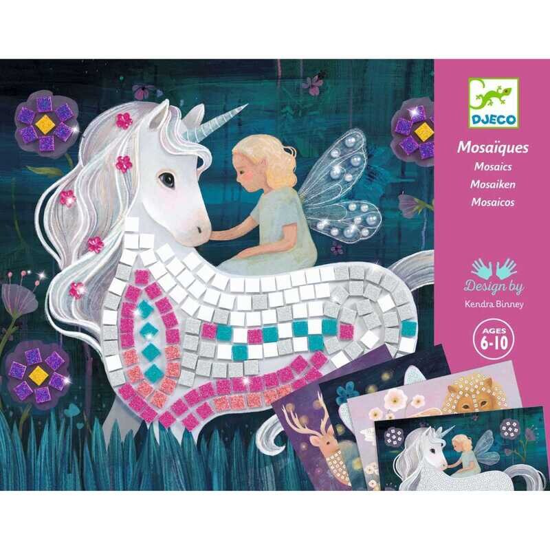 Kreativ-Set GLITZERNDE MOSAIKE - ZAUBERWELT von DJECO Kreativ-Set GLITZERNDE MOSAIKE - ZAUBERWELT von DJECO