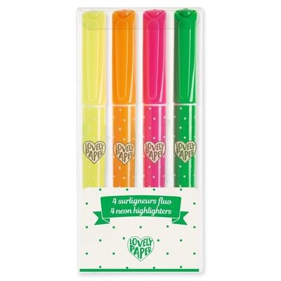 4 NEON TEXTMARKER von DJECO 4 NEON TEXTMARKER von DJECO