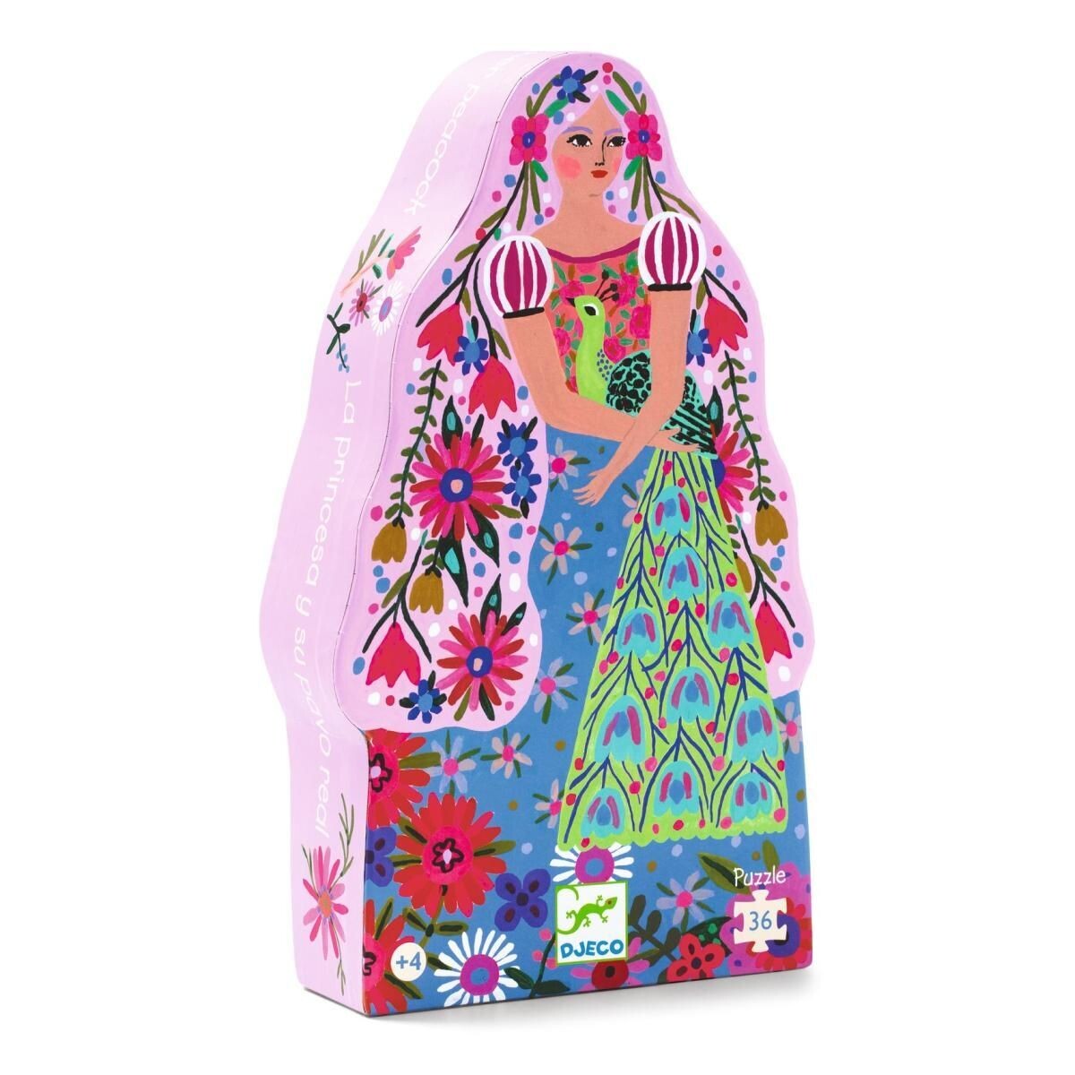 PUZZLES - 36-teilig- PUZZLES - 36-teilig- "Die Prinzessin und ihr Pfau" von DJECO