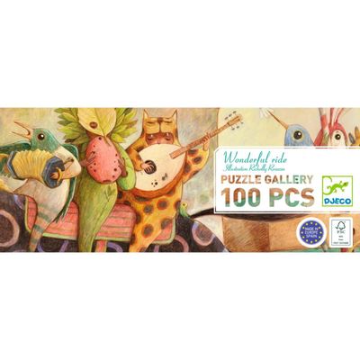 Puzzle Gallery 100 Teile - WONDERFUL RIDE von DJECO