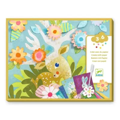 Kreativ-Set - MALEN mit LÖSCHPAPIER 3-6 von DJECO
