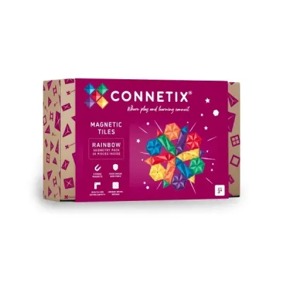 Connetix Magnetbausteine Rainbow Geometry Pack - 30 Teile Connetix Magnetbausteine Rainbow Geometry Pack - 30 Teile