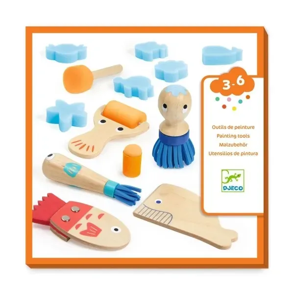 Kreativ-Set - MALWERKZEUG 3-6 von Djeco Kreativ-Set - MALWERKZEUG 3-6 von Djeco