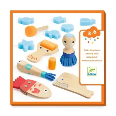 Kreativ-Set - MALWERKZEUG 3-6 von Djeco Kreativ-Set - MALWERKZEUG 3-6 von Djeco