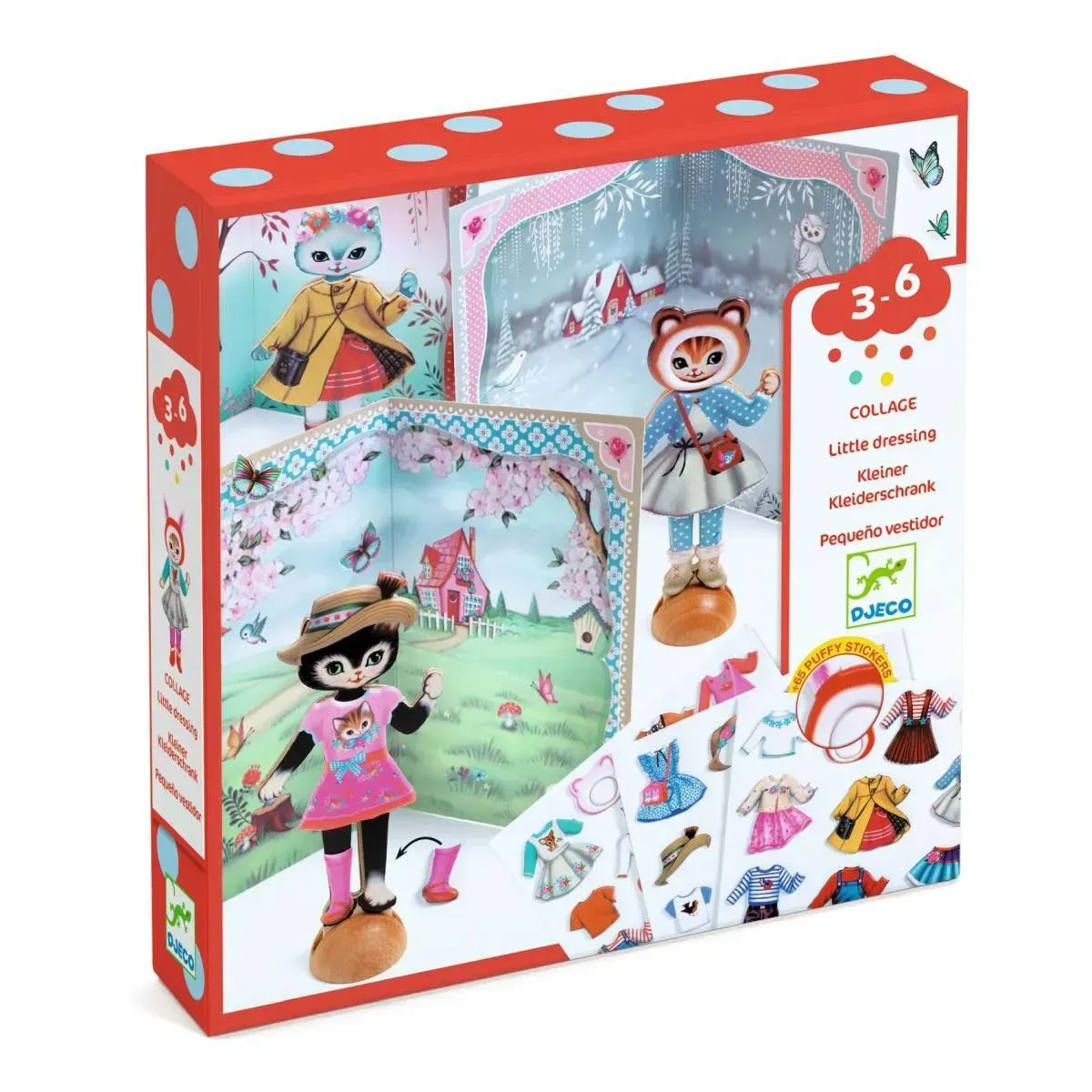 Kreativ-Set - BASTELN 3-6 KLEINER KLEIDERSCHRANK von DJECO Kreativ-Set - BASTELN 3-6 KLEINER KLEIDERSCHRANK von DJECO