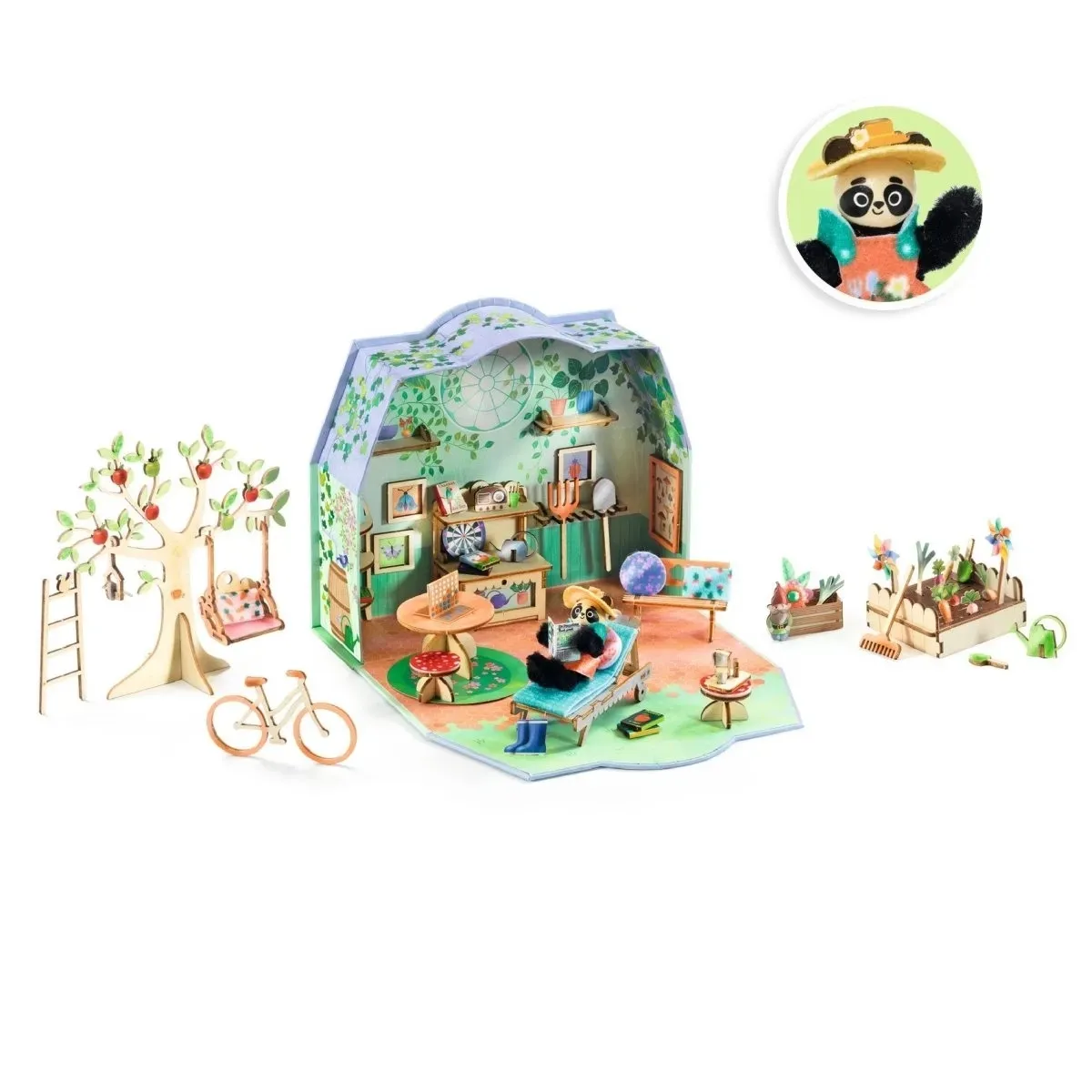 DIY Puppenhaus - MI HOUSE OLIVE von DJECO DIY Puppenhaus - MI HOUSE OLIVE von DJECO