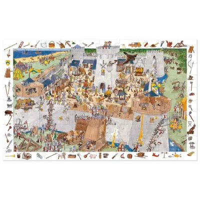 Wimmelpuzzle DIE BURG - 100 Teile von DJECO
