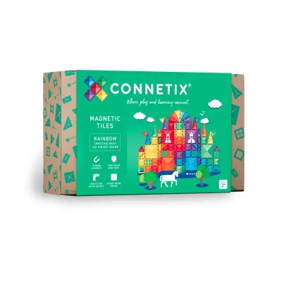 CONNETIX Magnetbausteine Kugelbahn Rainbow Creative Pack - 102 Teile