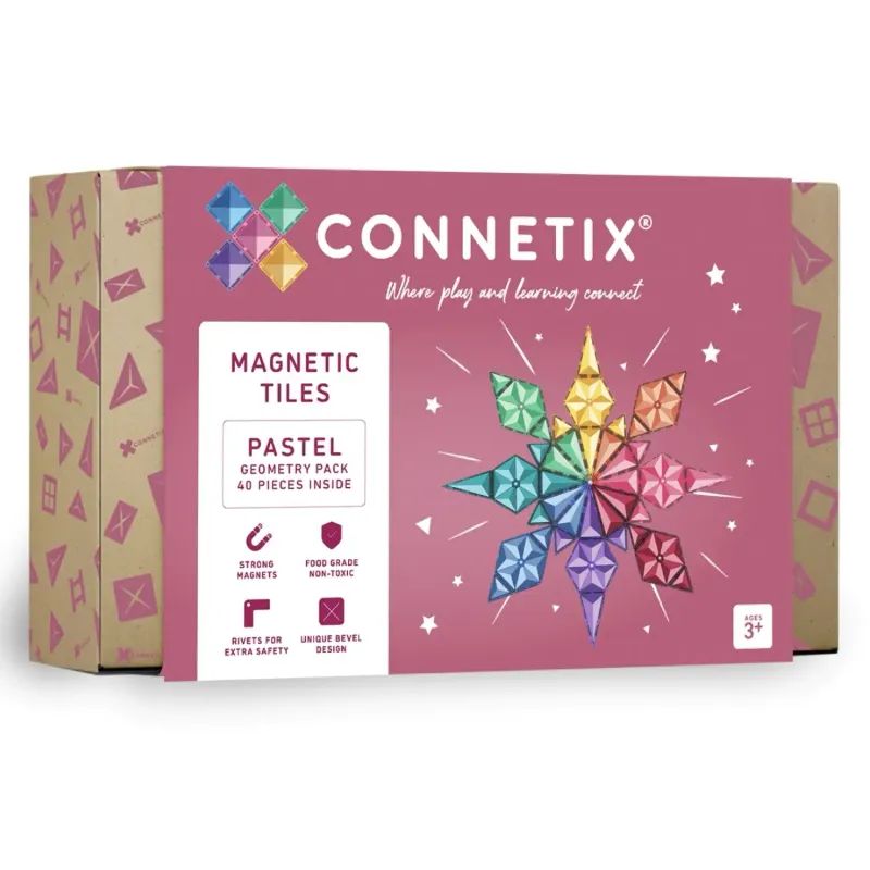 CONNETIX Magnetbausteine Pastel Geometry Pack - 40 Teile CONNETIX Magnetbausteine Pastel Geometry Pack - 40 Teile