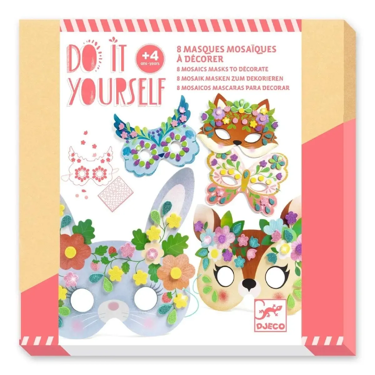 DO IT YOURSELF - Mosaik-Masken gestalten - WALDTIERE