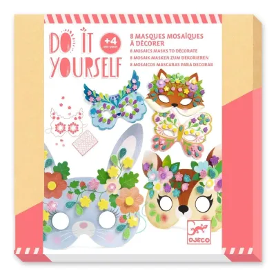 DO IT YOURSELF - Mosaik-Masken gestalten - WALDTIERE