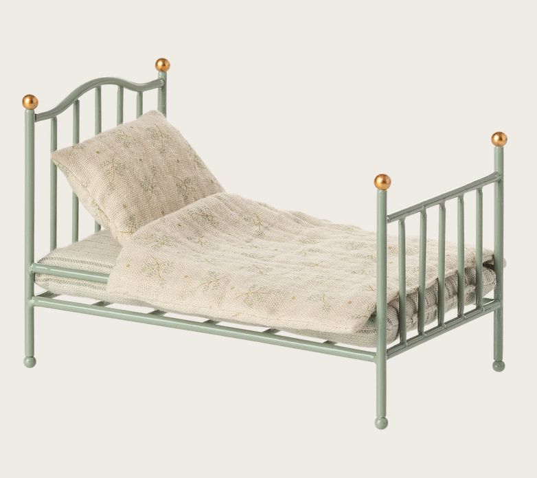 MAILEG - Maus Vintage Bett - mint MAILEG - Maus Vintage Bett - mint