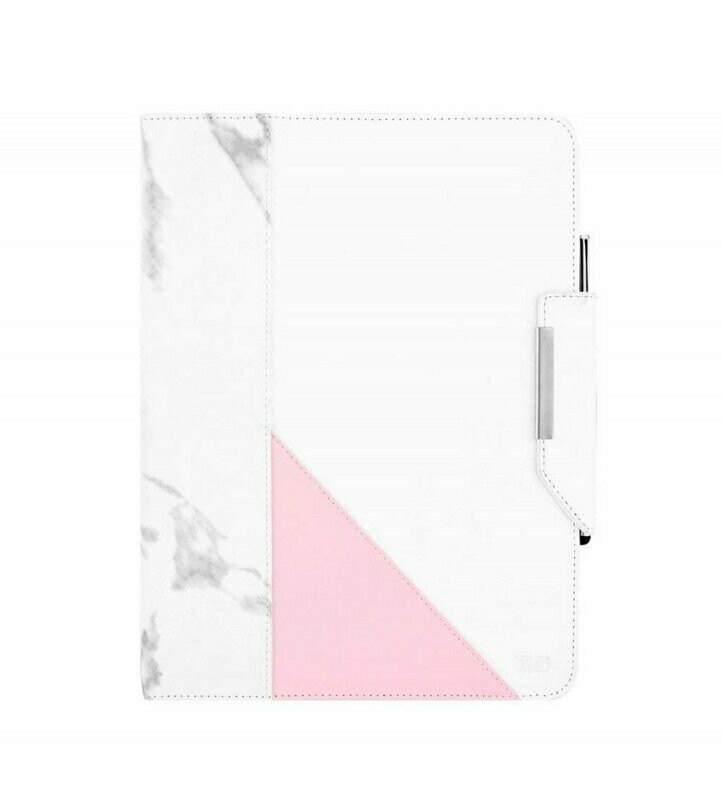 BUNDLE FOLIO MARBLE - Étui universel  tablette 10 pouces + Stylet design