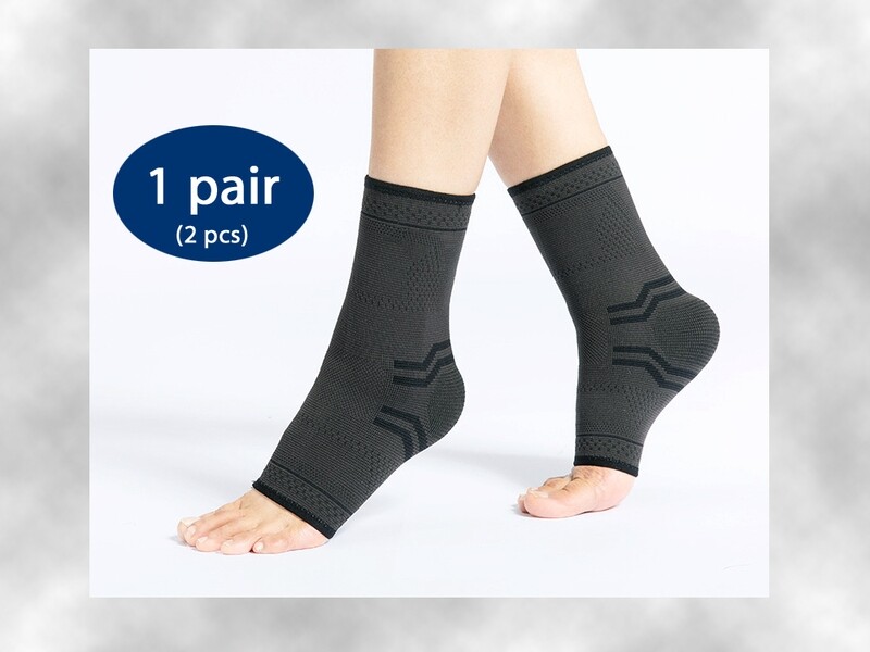 Foot &amp; Ankle Sleeves for Plantar Fasciitis - 1 Pair (2pcs)