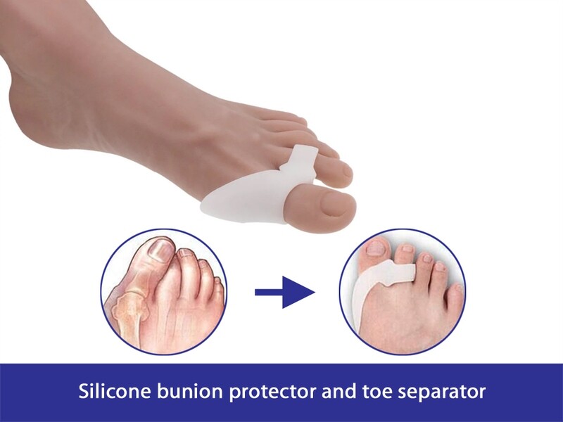 Gel Bunion Shields With Toe Separator - a pair (2pcs)