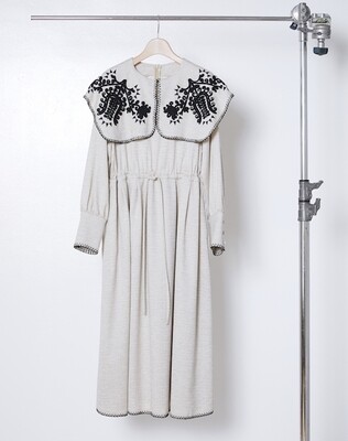Collar Embroidery Dress