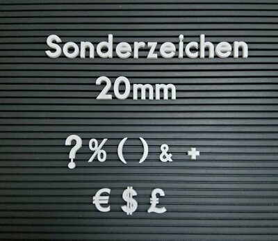 Sonderzeichen 20mm