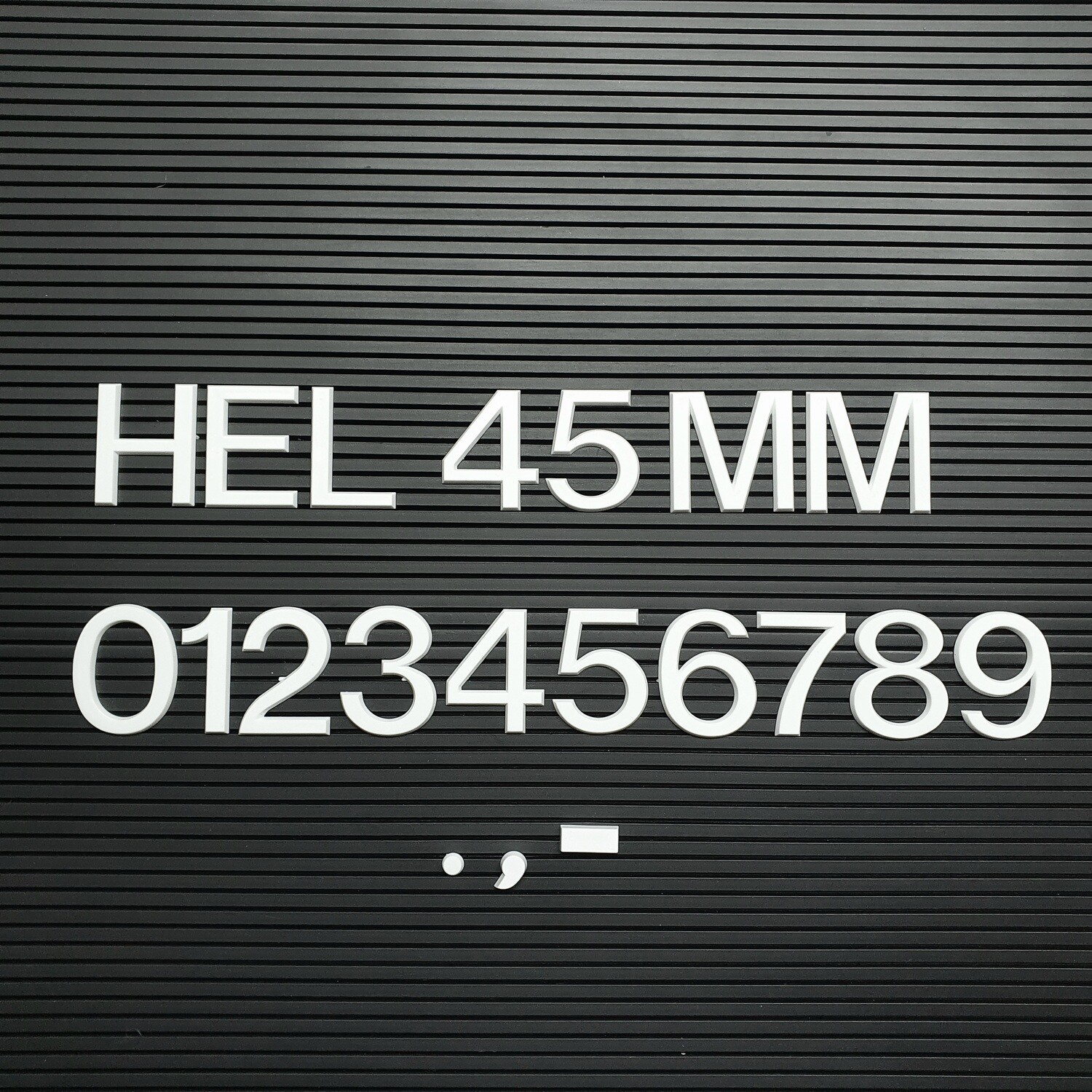 HEL 45mm Zahlen-Set á 65 Stück, weiß