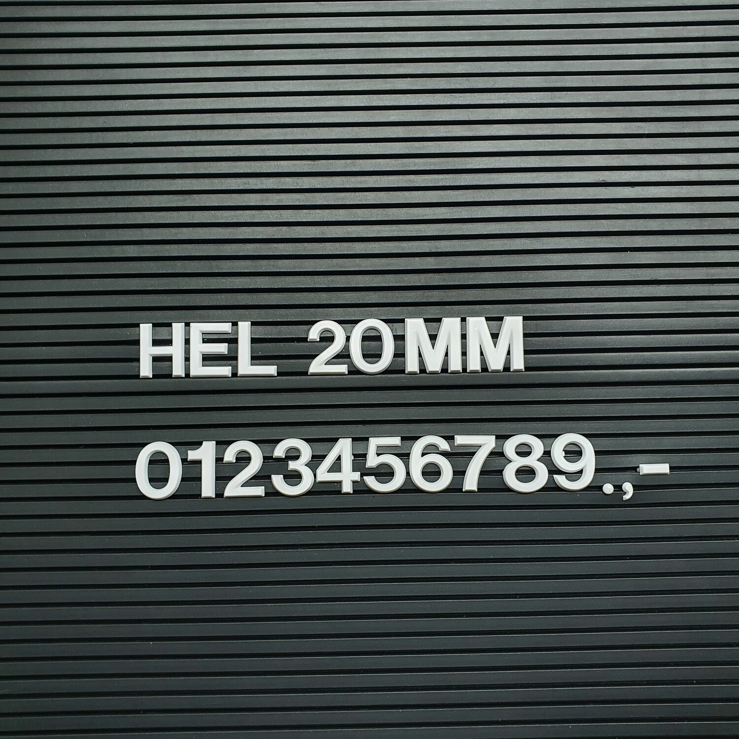 HEL 20mm Zahlen-Set á 65 Stück, weiß