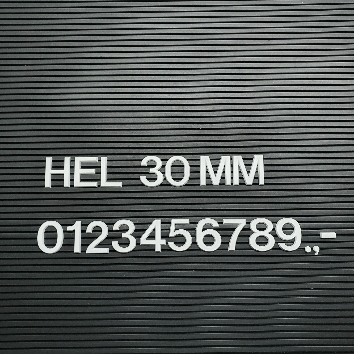 HEL 30mm Zahlen-Set á 65 Stück, weiß