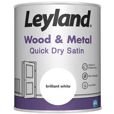 Leyland Quick Dry Satin White 750ml
