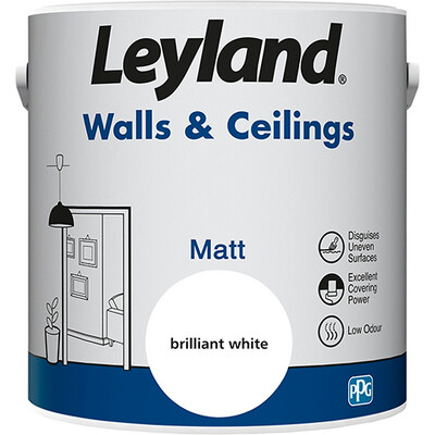 Leyland Wall and Ceiling Matt White 5L