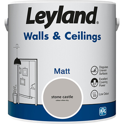 Leyland Wall and Ceiling Matt Stone Castle 2.5L