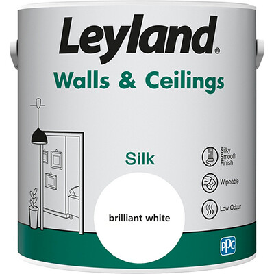 Leyland Wall and Ceiling Silk White 5L