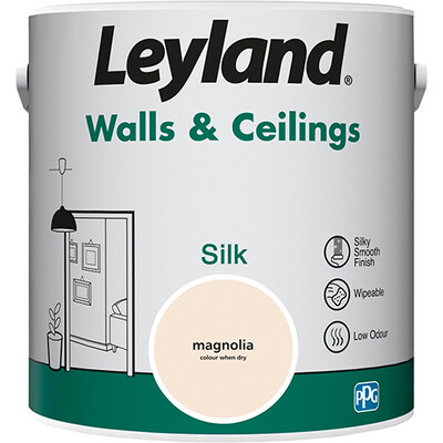 Leyland Wall and Ceiling Silk Magnolia 5L