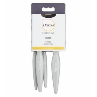 Harris Essentials Gloss Paint Brush Set Pack 5