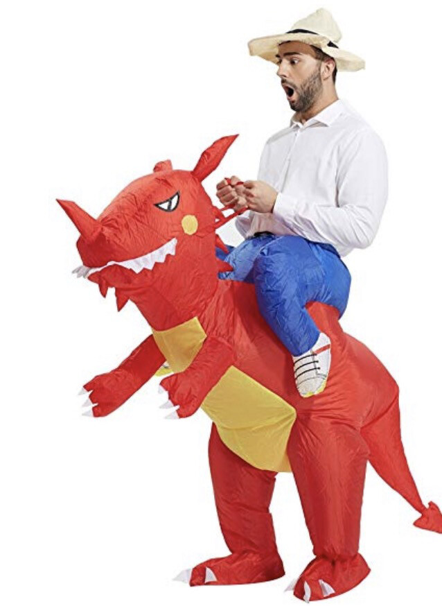 Red Dino Inflatable