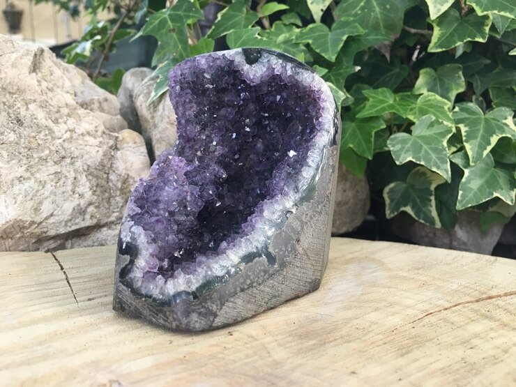 Géode Améthyste AA Uruguay (490 g) - Cristaux Naturels Qualité Supérieure