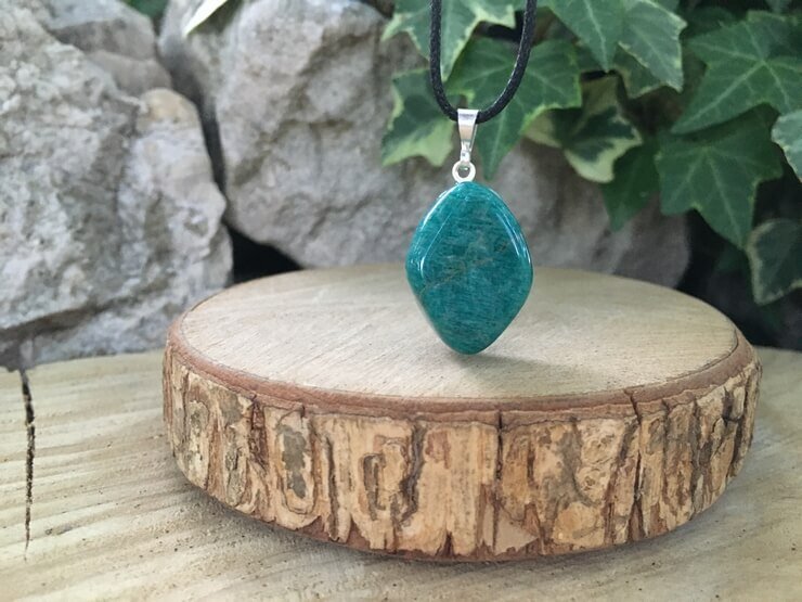 Pendentif Amazonite AA - Russie - Pierre Naturelle Qualité Supérieure