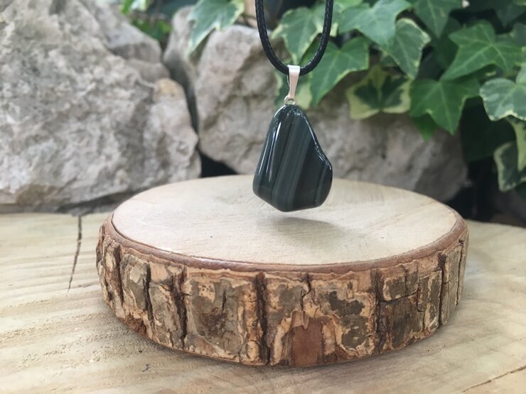 Collier Obsidienne Platinium AA Naturelle Mexique - Protection et Introspection - Pierre Qualité Supérieure