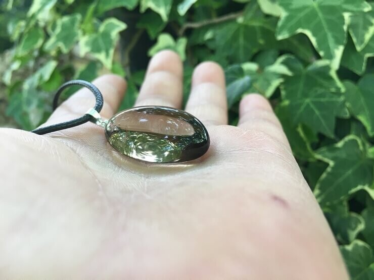 Collier Quartz Fumé AAA Naturel Brésil - Recentrage et Élévation de l’âme - Pierre Top Qualité (la meilleure)