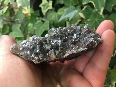 Druse Calcite Noire AA (121 g) - Mexique - Cristaux Naturels Rares Qualité Supérieure