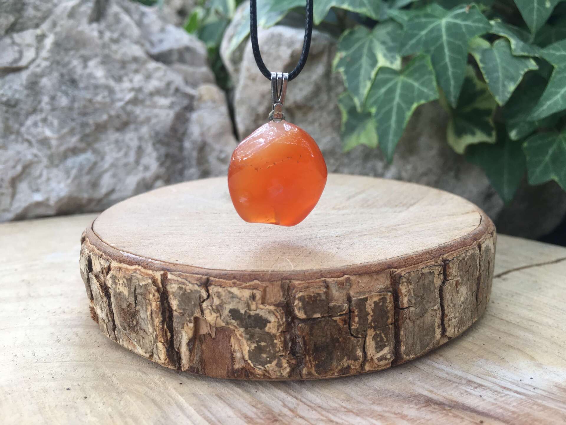 Pendentif Cornaline A Naturelle - Brésil